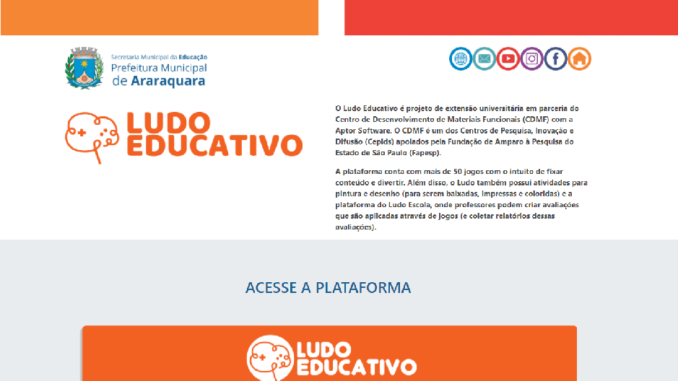 Portal Ludo Educativo lança atividades gratuitas para professores e alunos  - Centro de Desenvolvimento de Materiais Funcionais CEPID-FAPESP