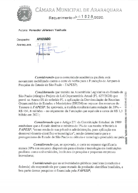 Câmara Municipal de Araraquara - Documentos - Pesquisa